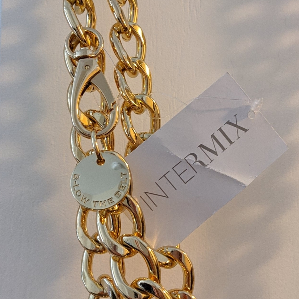 B-Low the Belt Gold Chain Belt
